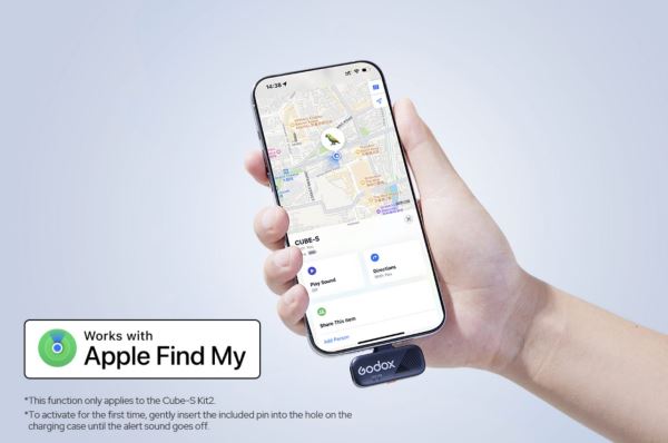 Выпущена компактная микрофонная система Godox Cube-S. С функцией поиска при потере
