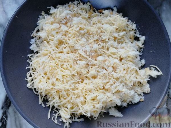 Рыба, запечённая с овощами под хлебной крошкой