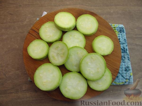 Шашлык из рыбы с кабачками и помидорами (в духовке)